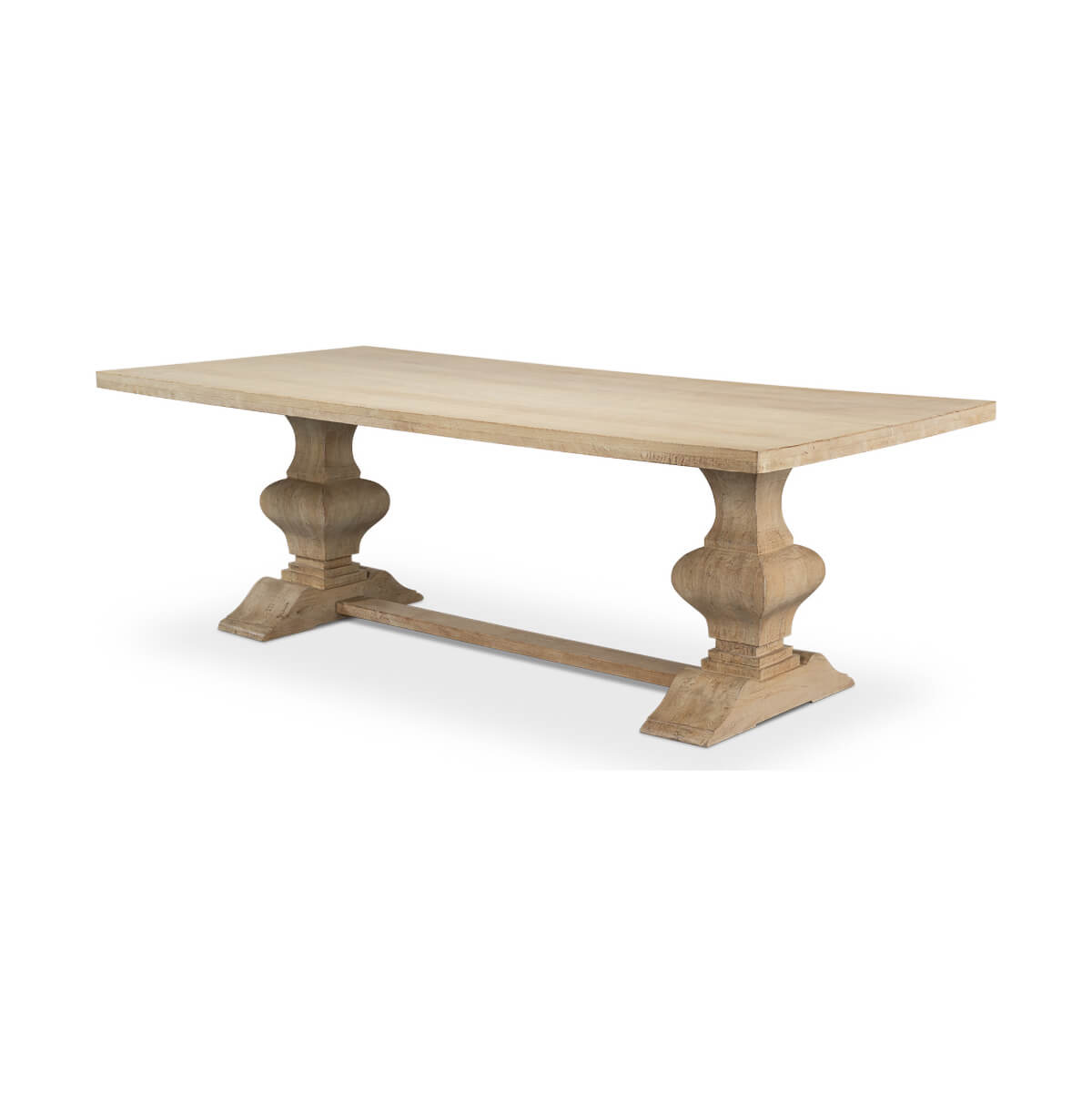 Coastal Style Refectory Dining Table - English Georgian America