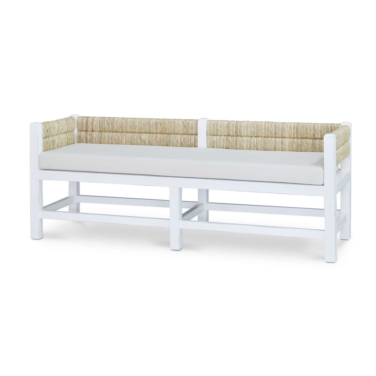 Coastal White Bench - English Georgian America