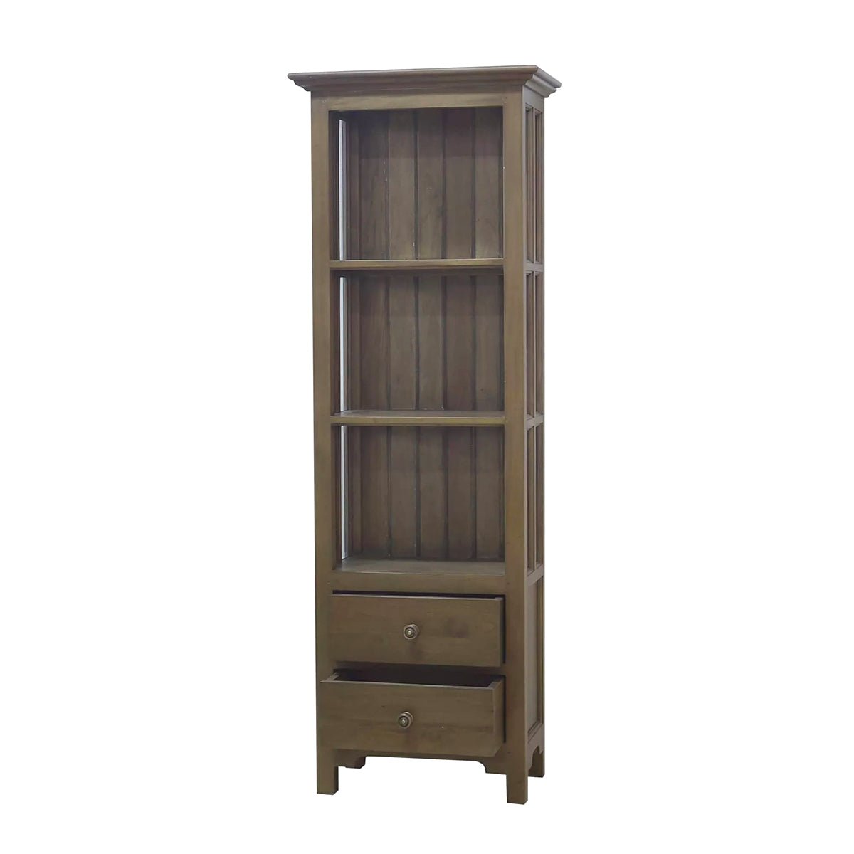 Coastal Wooden Bookcase - English Georgian America
