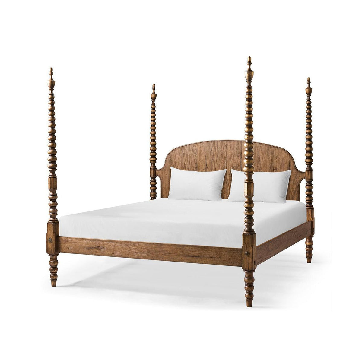 Colonial Turned - Post Four - Poster California King Bed - English Georgian America