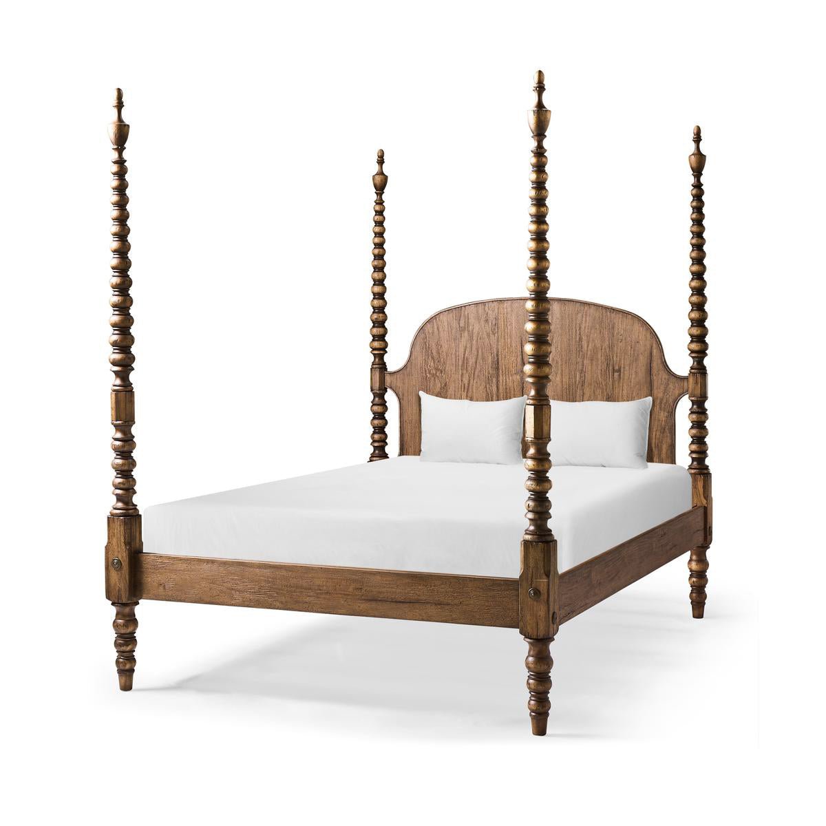 Colonial Turned - Post Four - Poster Queen Bed - English Georgian America