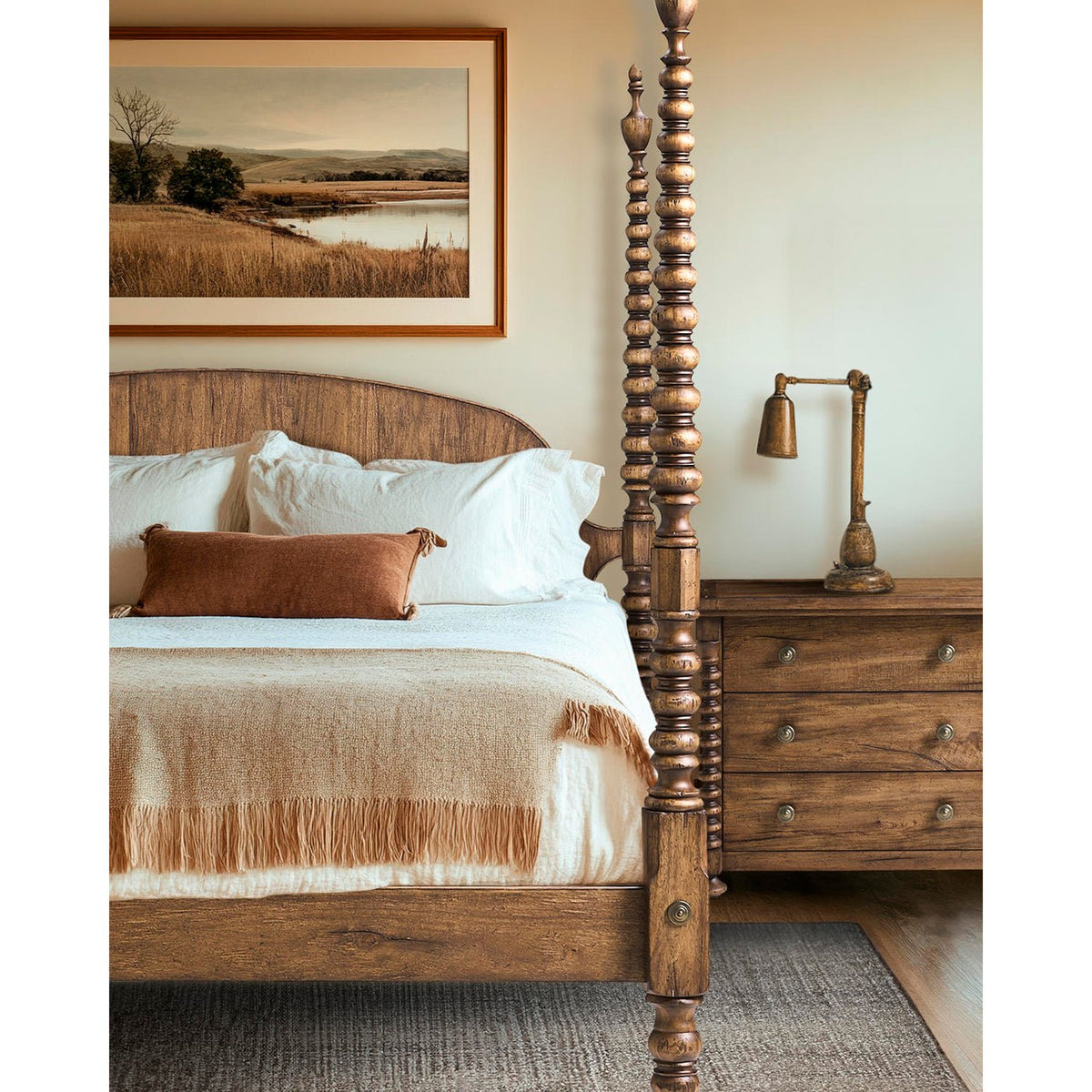 Colonial Turned - Post Four - Poster Queen Bed - English Georgian America