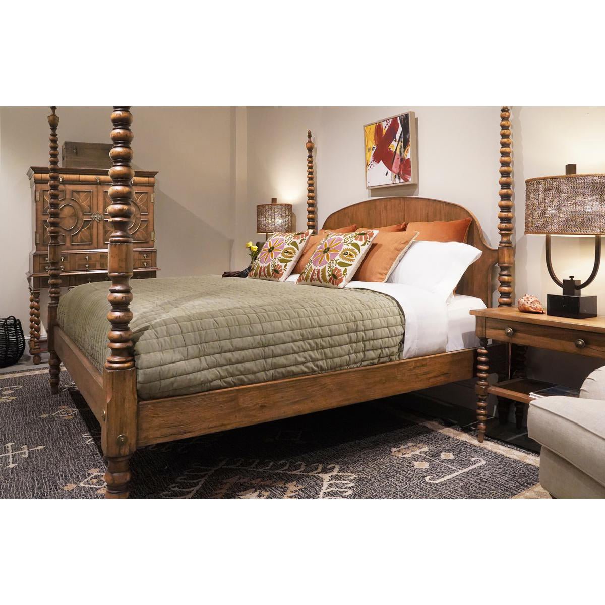Colonial Turned - Post Four - Poster Queen Bed - English Georgian America