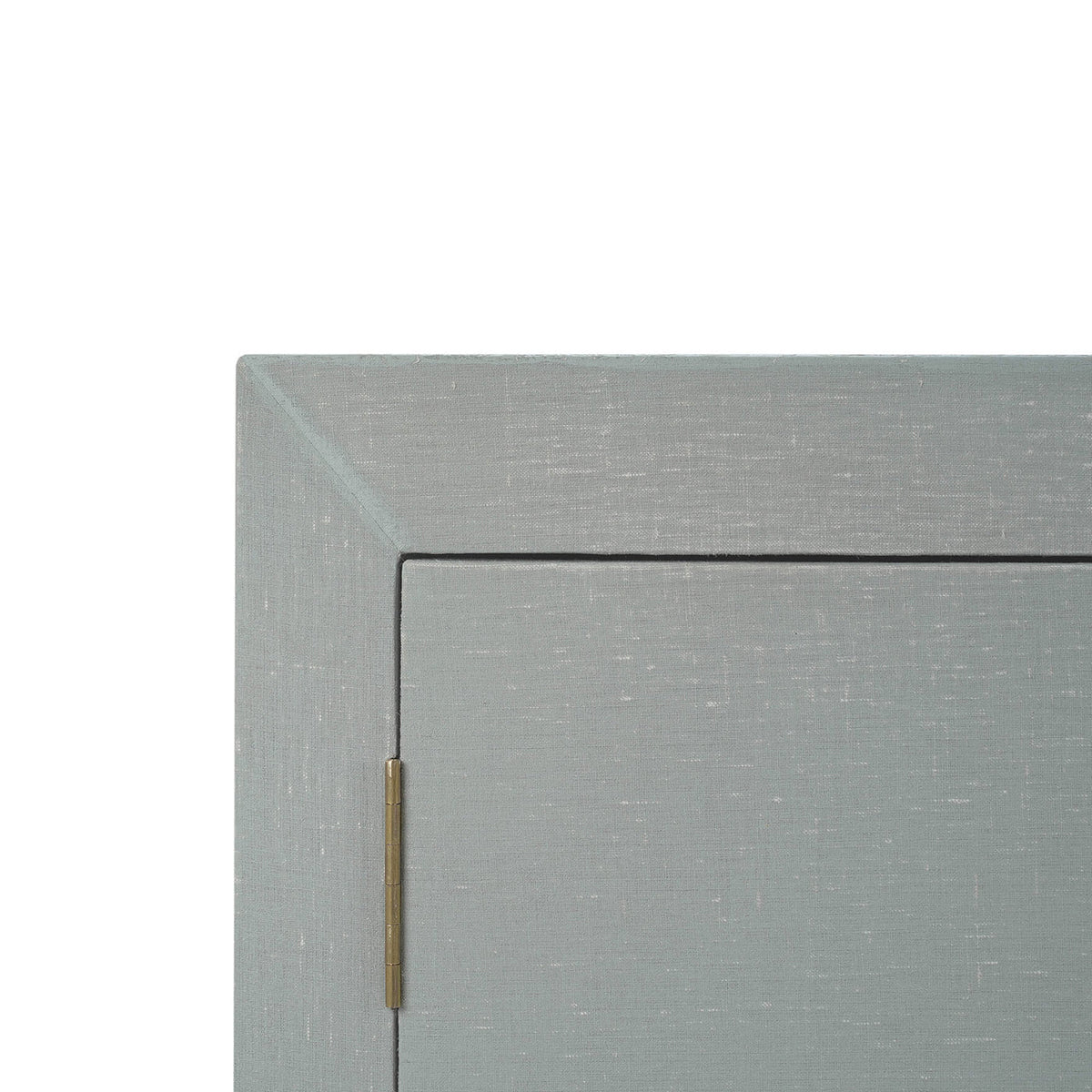 Concave Modern Sideboard - Blue Linen - English Georgian America