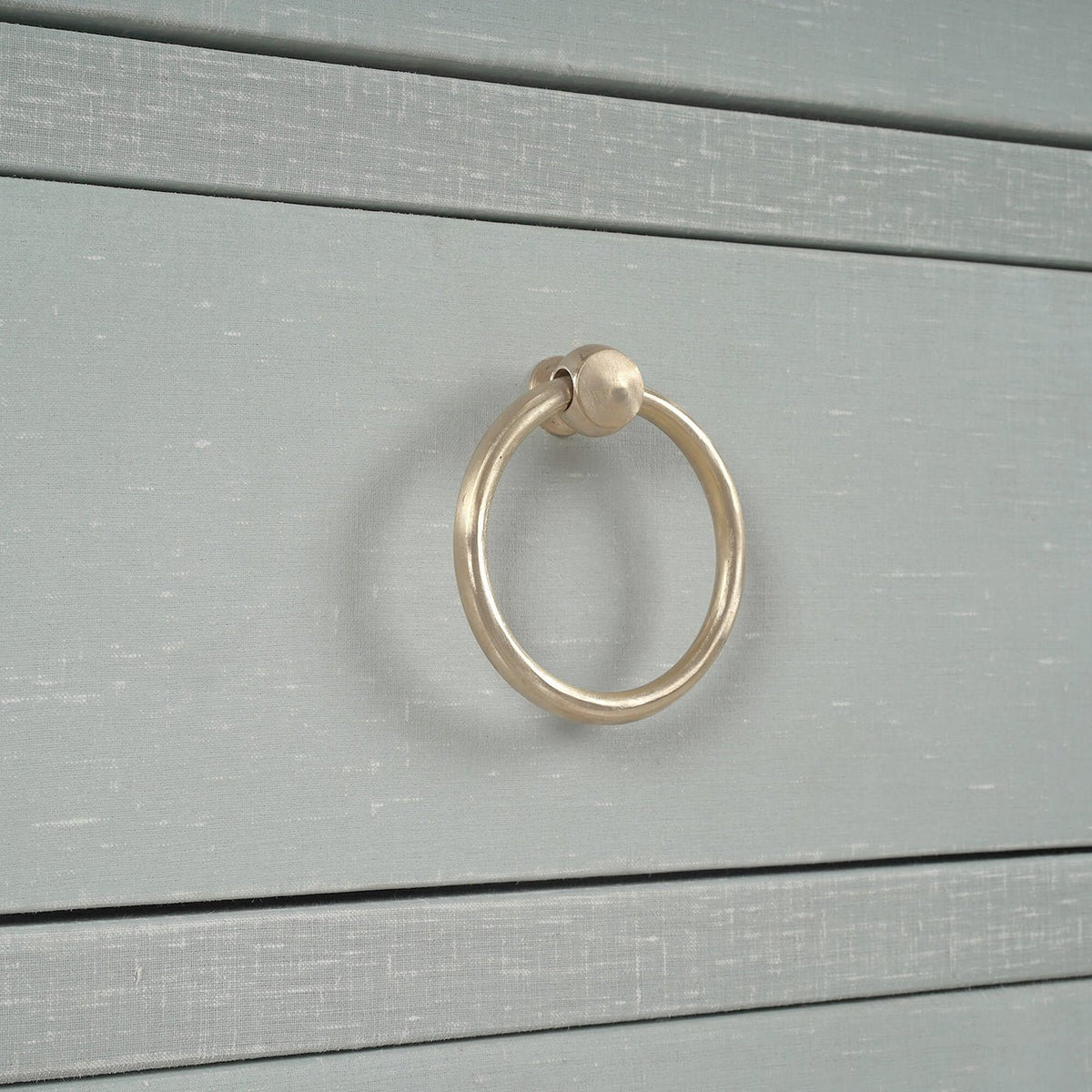 Concave Modern Sideboard - Blue Linen - English Georgian America