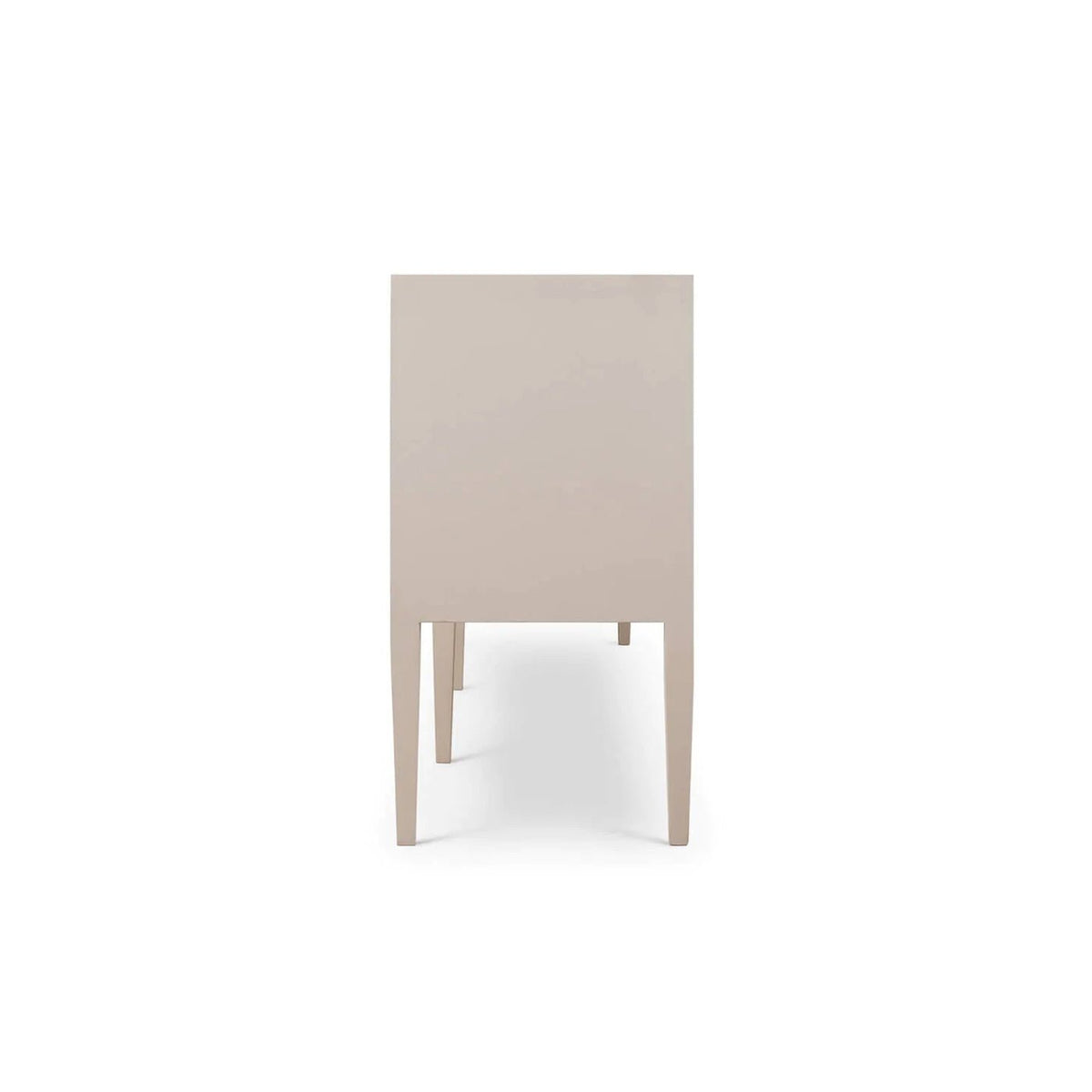 Concave Modern Sideboard - Cream Linen - English Georgian America