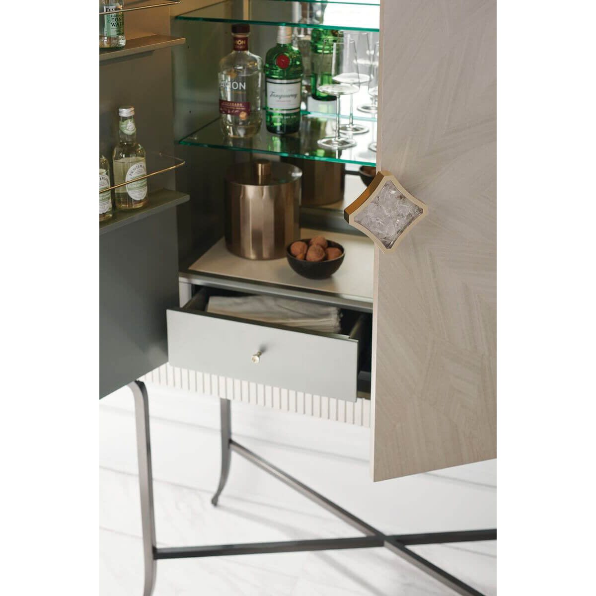 Contemporary Bar Cabinet - English Georgian America