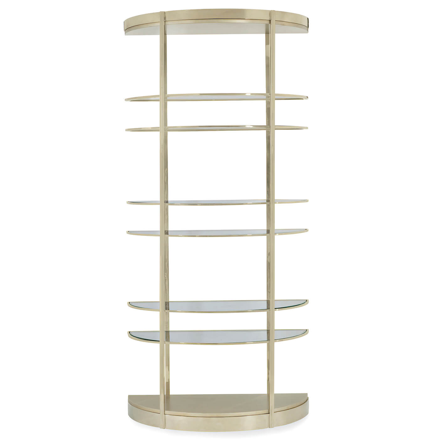 Contemporary Half Moon Etagere - English Georgian America