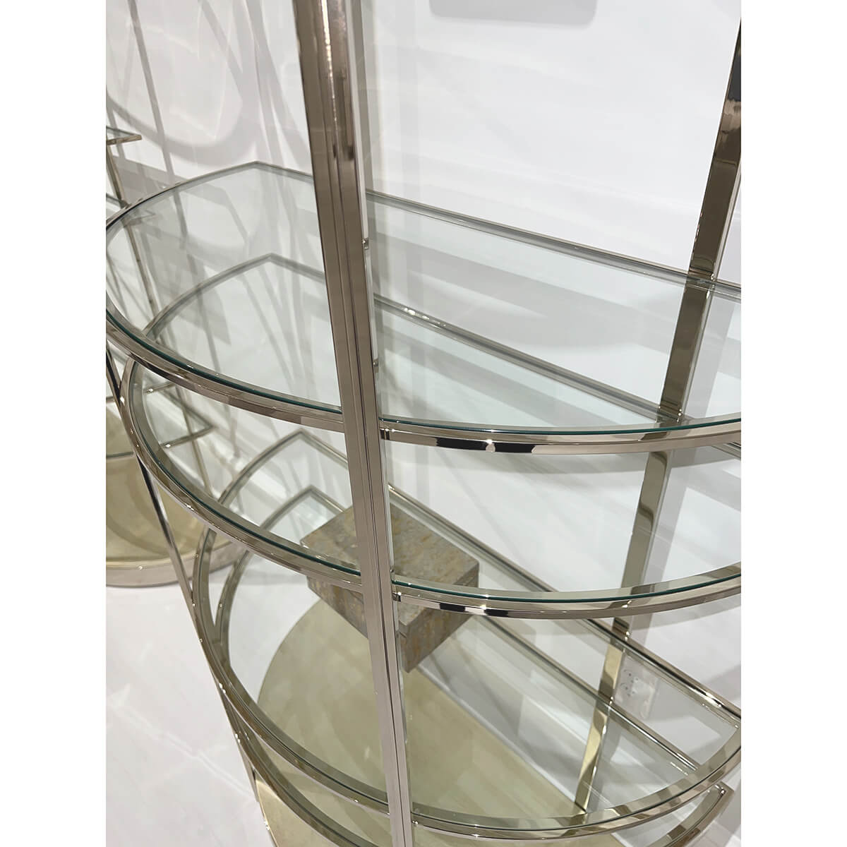Contemporary Half Moon Etagere - English Georgian America