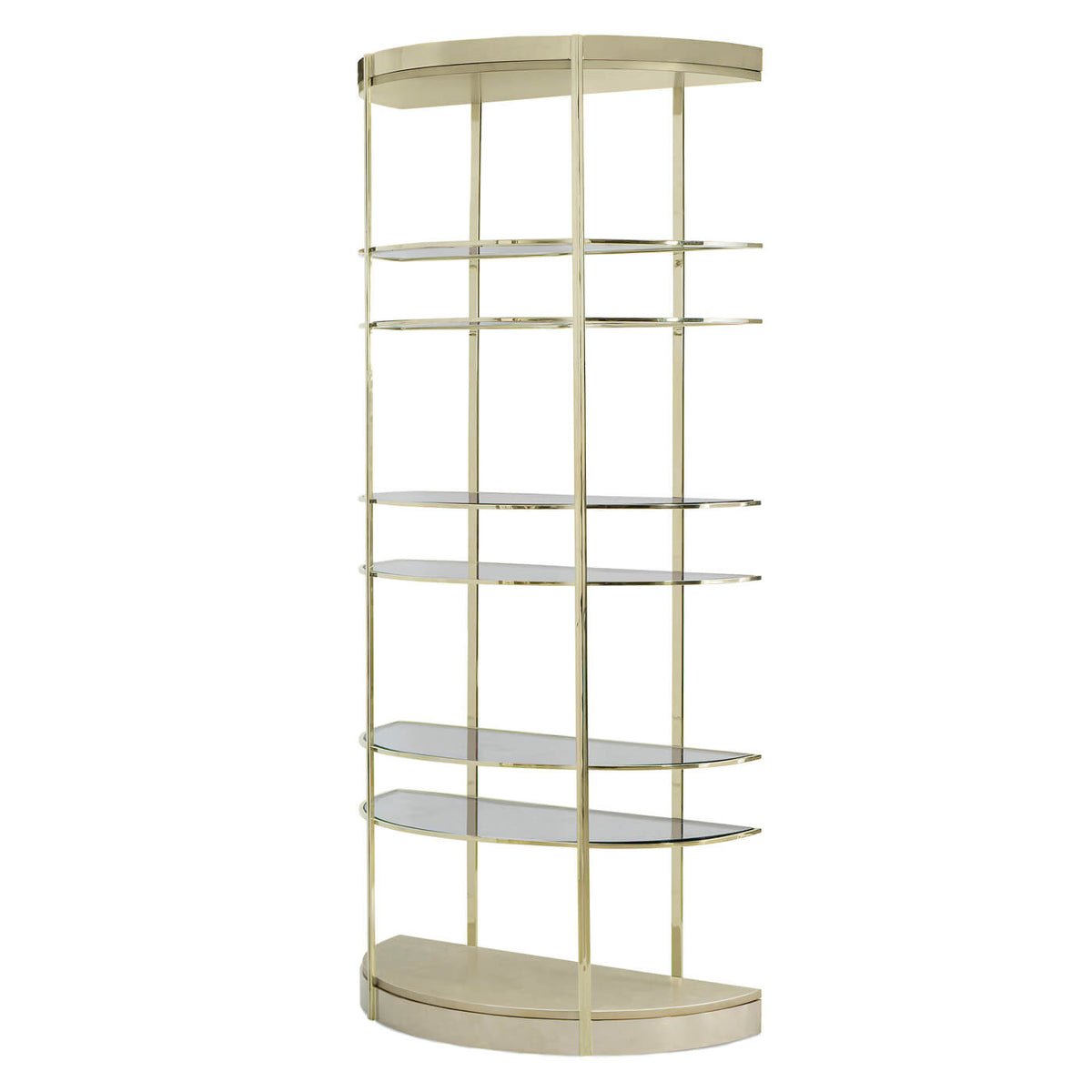 Contemporary Half Moon Etagere - English Georgian America