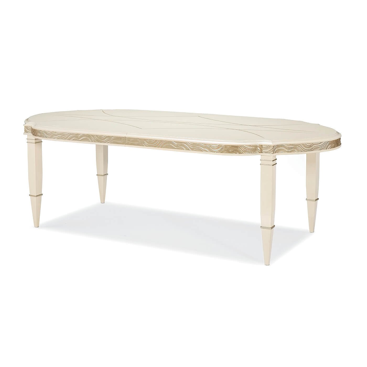 Contemporary Oval Extending Dining Table - English Georgian America