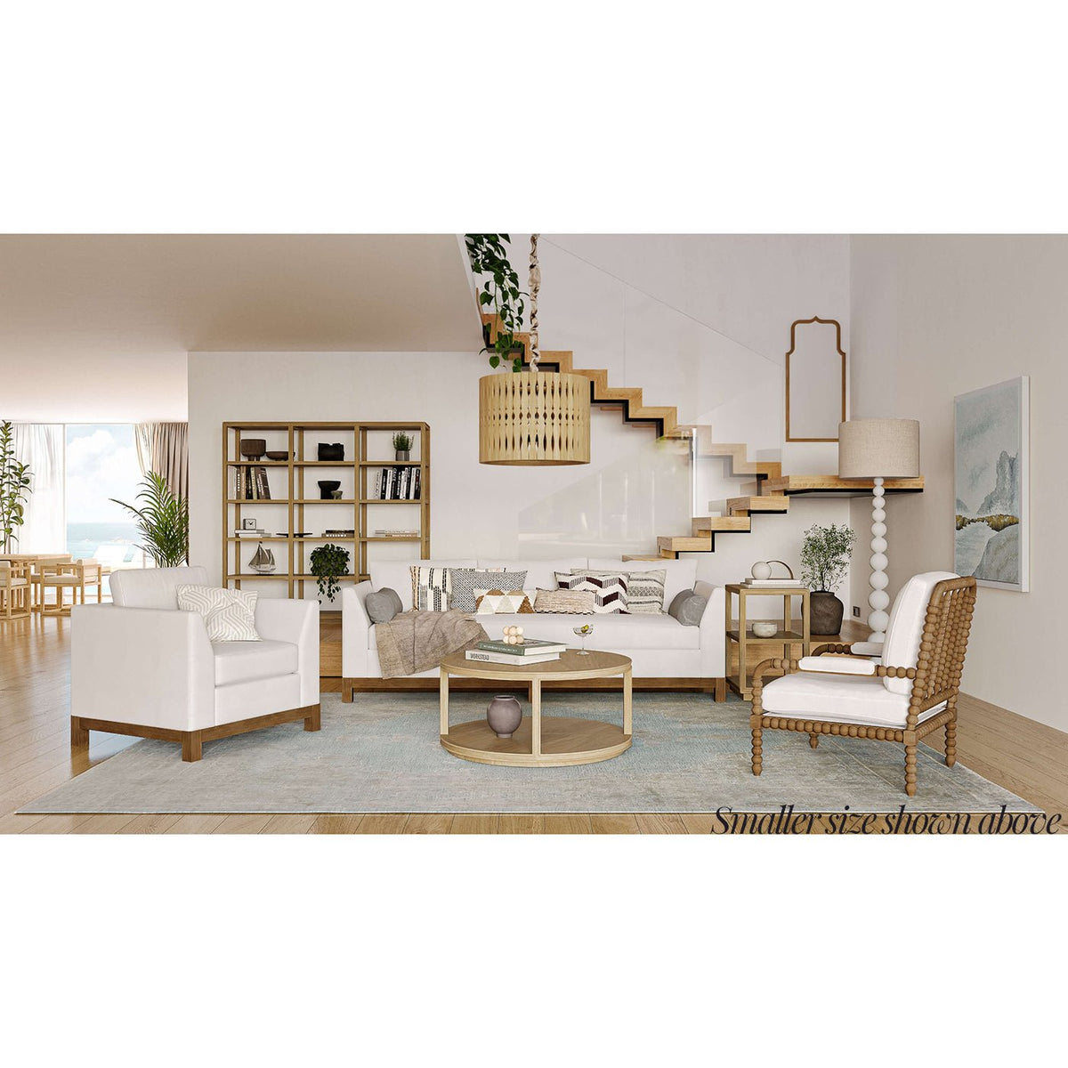 Contemporary Round Coffee Table - 48&quot; Round - English Georgian America