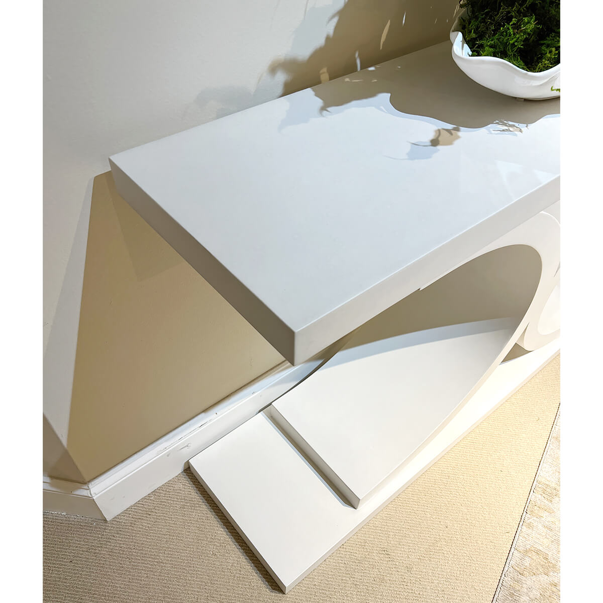 Contemporary White Painted Console - English Georgian America