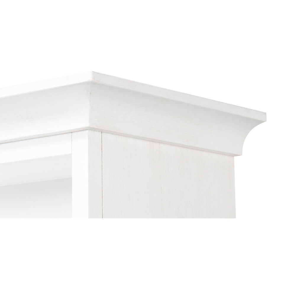 Cortina White Colonial Bookcase - English Georgian America