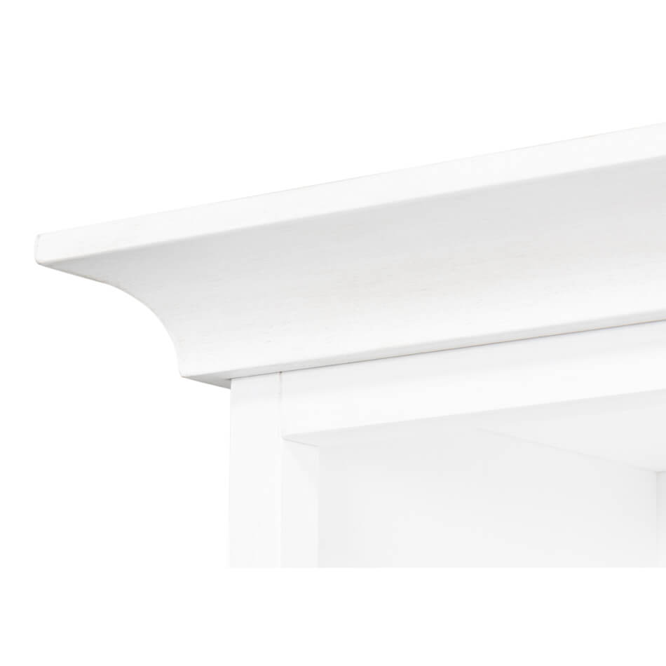 Cortina White Colonial Bookcase - English Georgian America