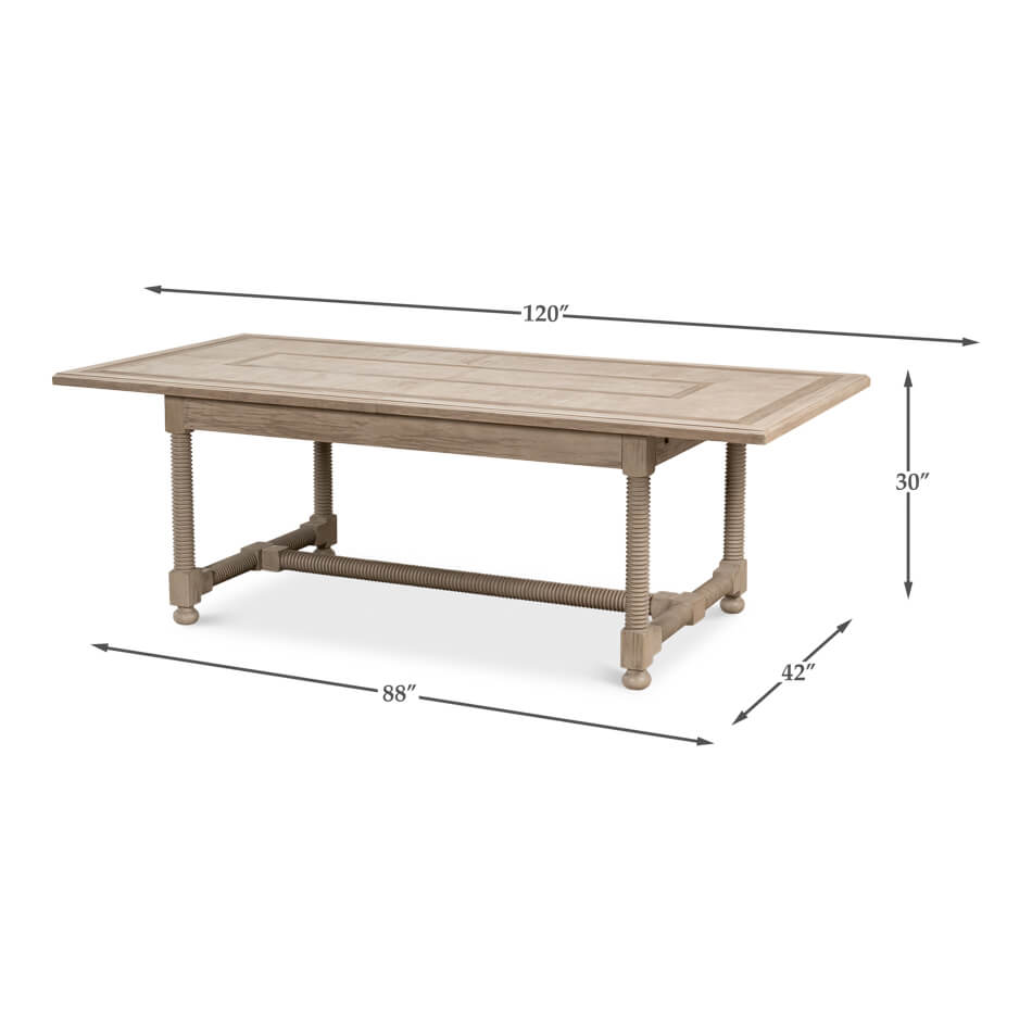 Country Draw Leaf Extension Dining Table - English Georgian America