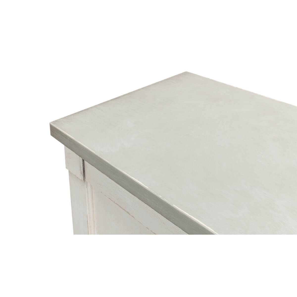 Country Off White and Gray Painted Sideboard - English Georgian America