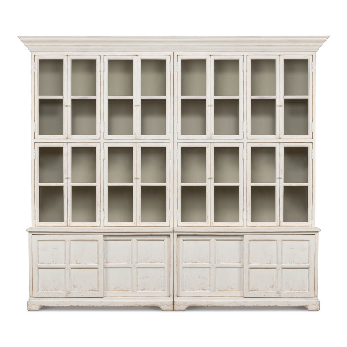 Country Painted Bookcase - English Georgian America