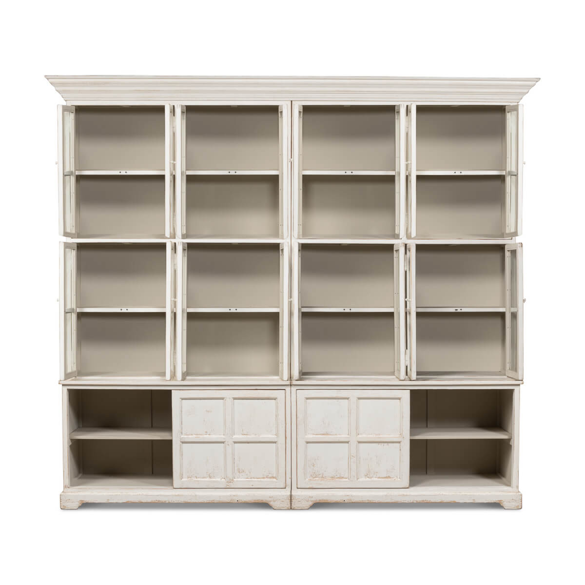 Country Painted Bookcase - English Georgian America