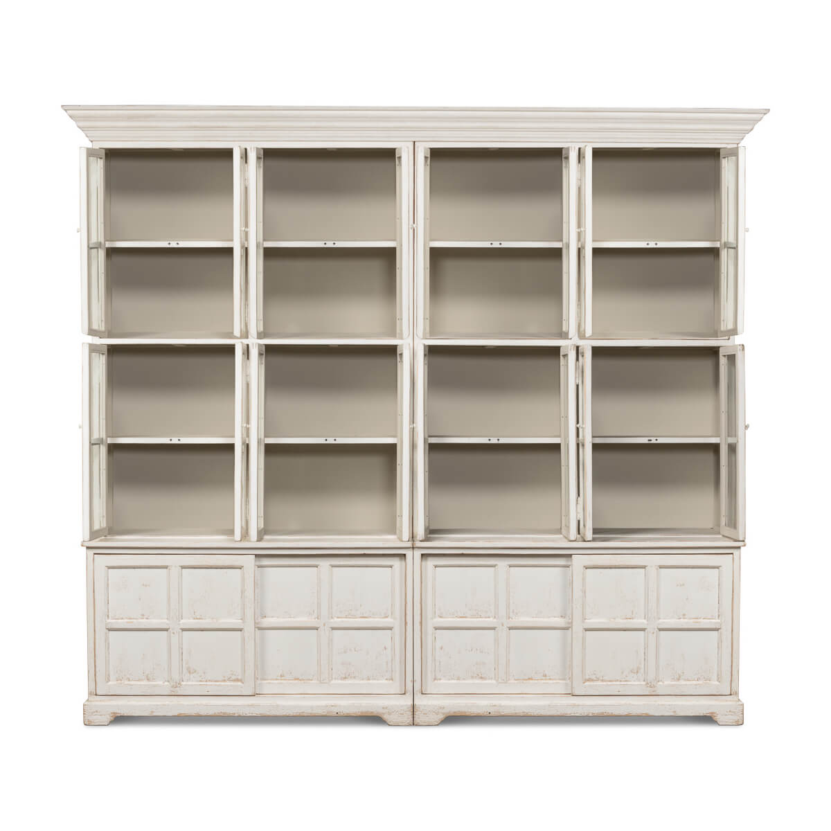 Country Painted Bookcase - English Georgian America