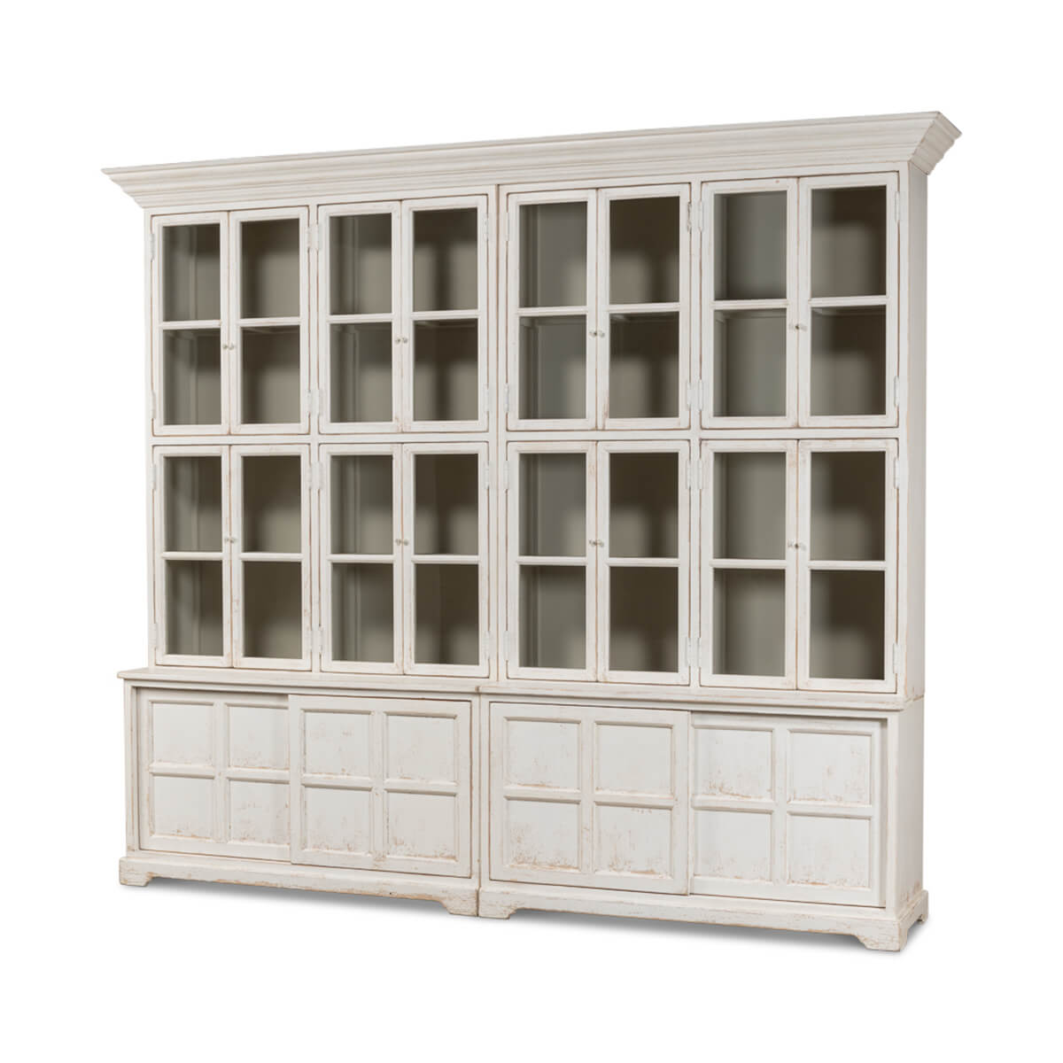 Country Painted Bookcase - English Georgian America