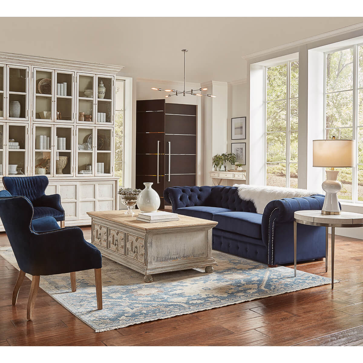 Country Painted Bookcase - English Georgian America