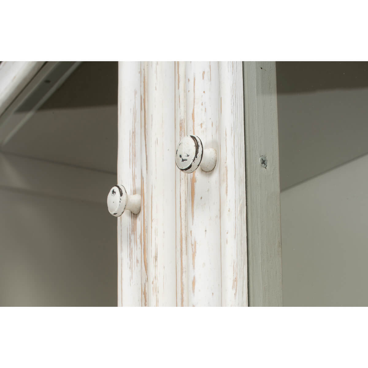 Country Painted Display Cabinet - English Georgian America