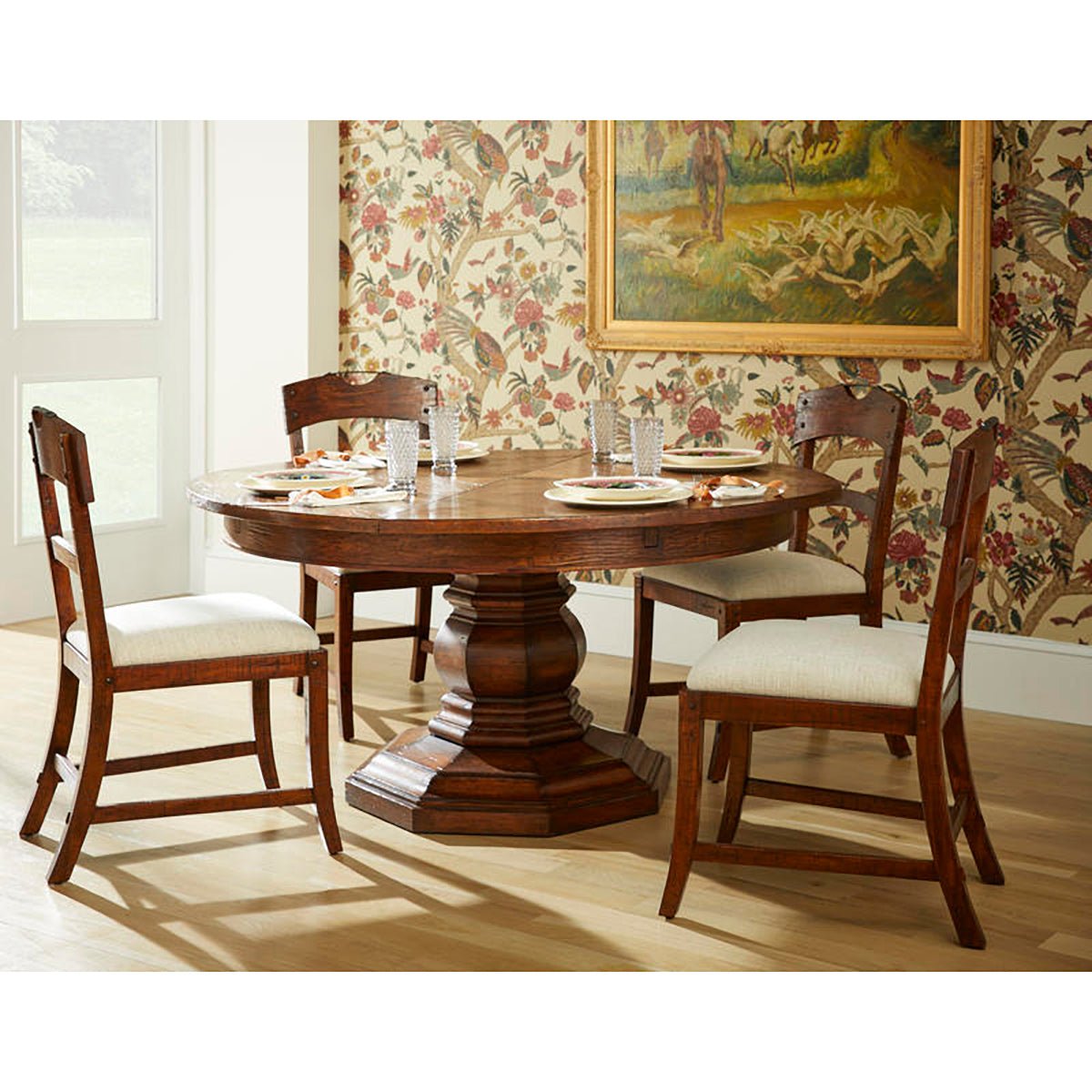 Country Rustic Dining Chair - English Georgian America
