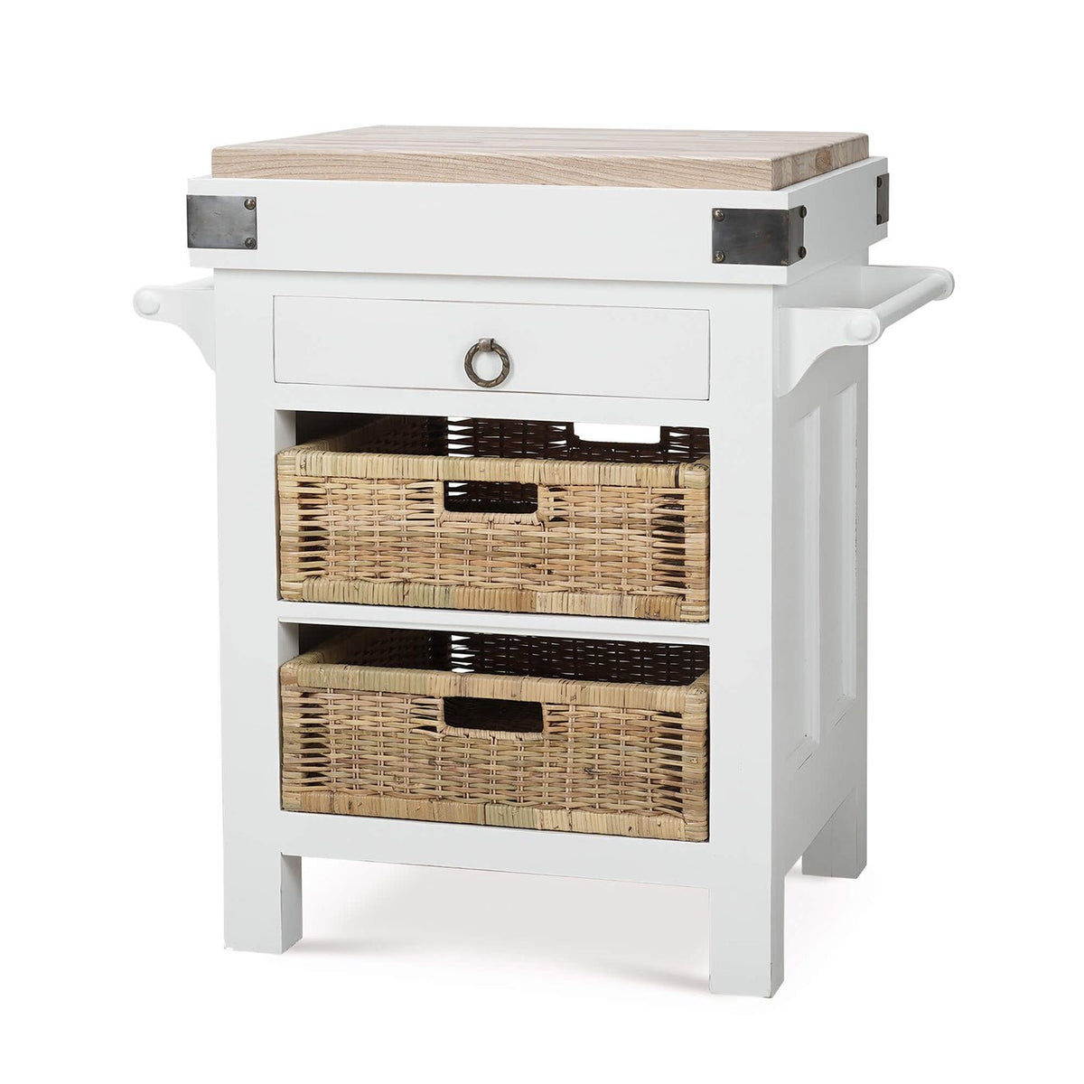Country Small Kitchen Island - English Georgian America