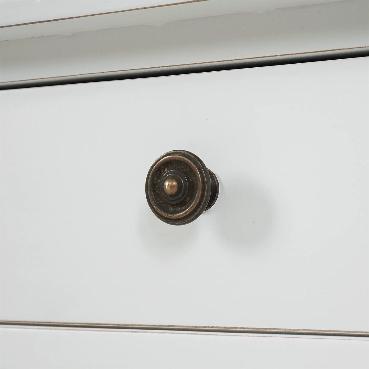 Country Style Coffee Table in Architectural White - English Georgian America