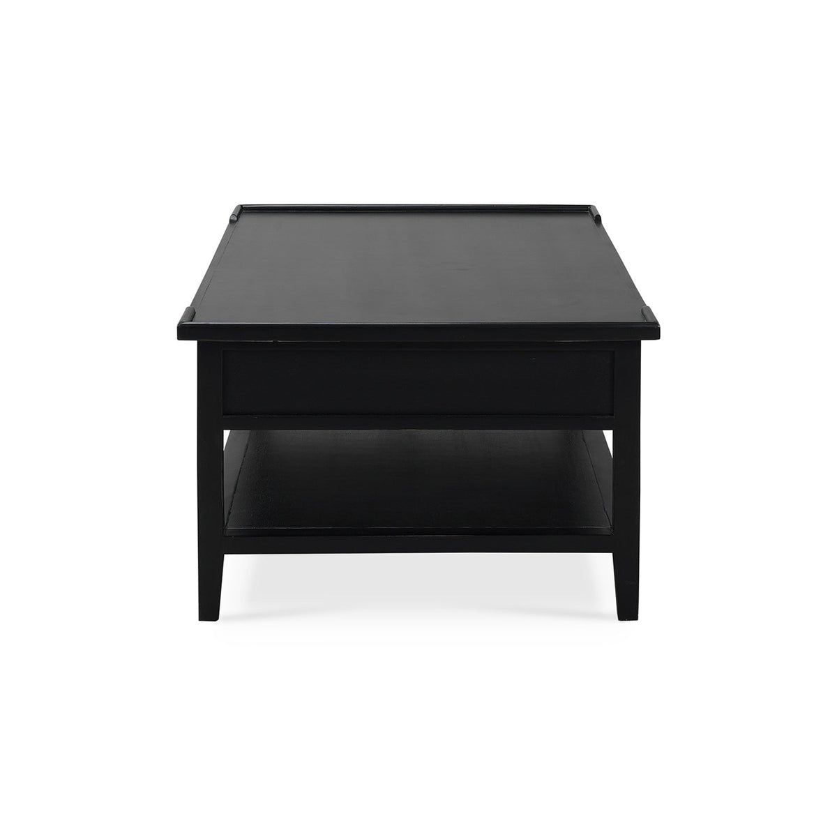 Country Style Coffee Table in Batavia Black - English Georgian America