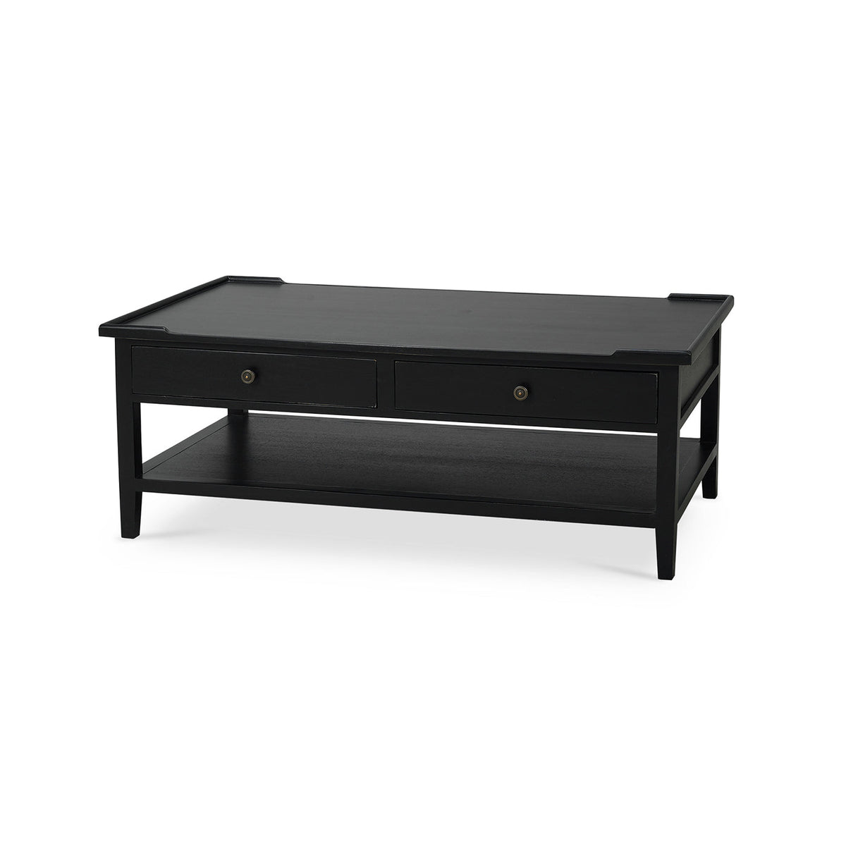 Country Style Coffee Table in Batavia Black - English Georgian America