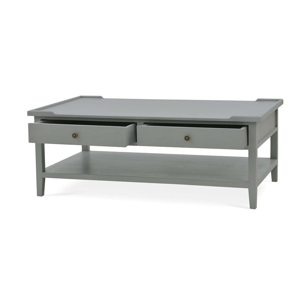 Country Style Coffee Table in Charleston Grey - English Georgian America