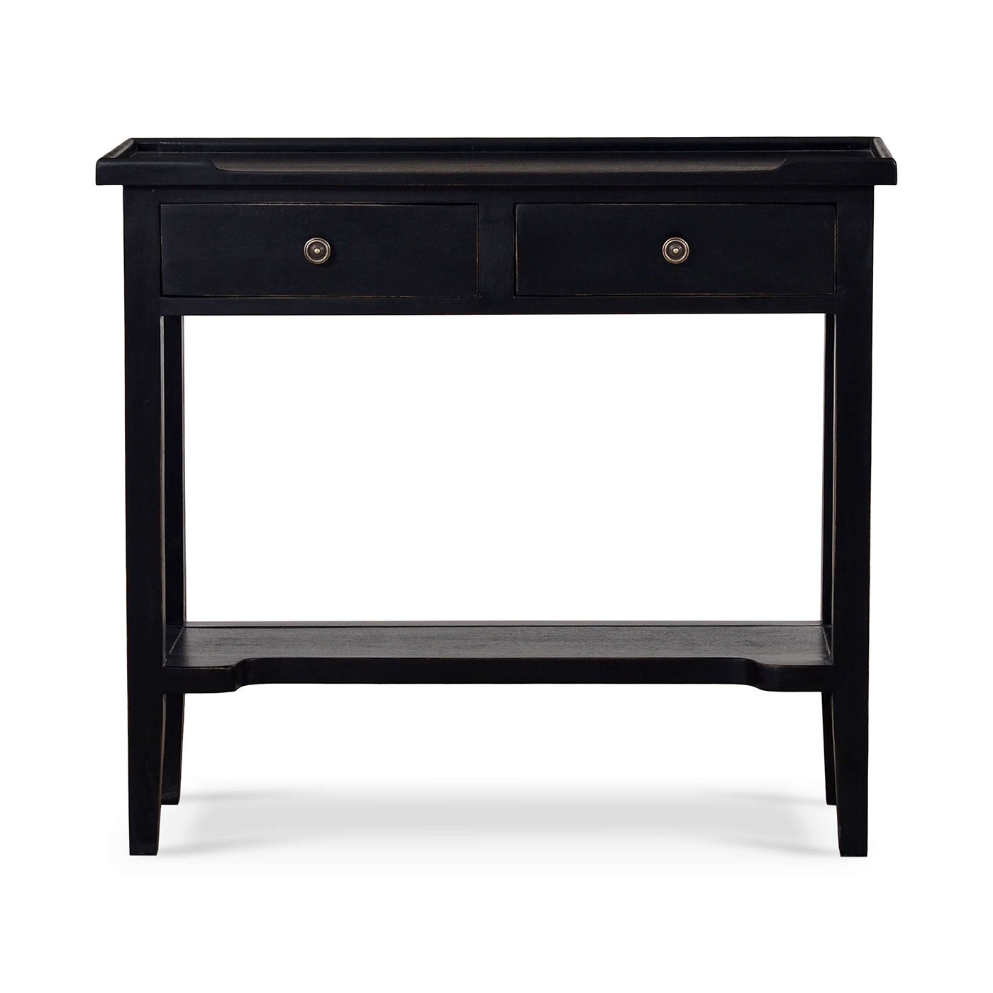 Country Style Console Table in Batavia Black - English Georgian America