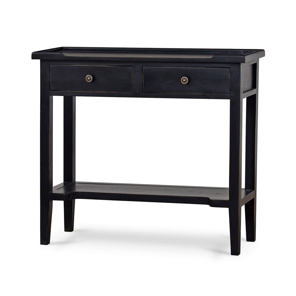 Country Style Console Table in Batavia Black - English Georgian America