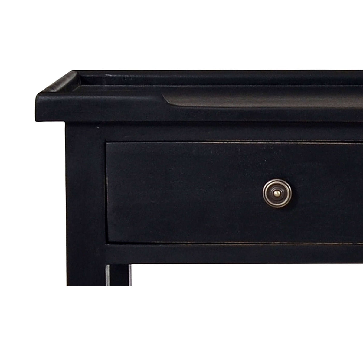 Country Style Console Table in Batavia Black - English Georgian America