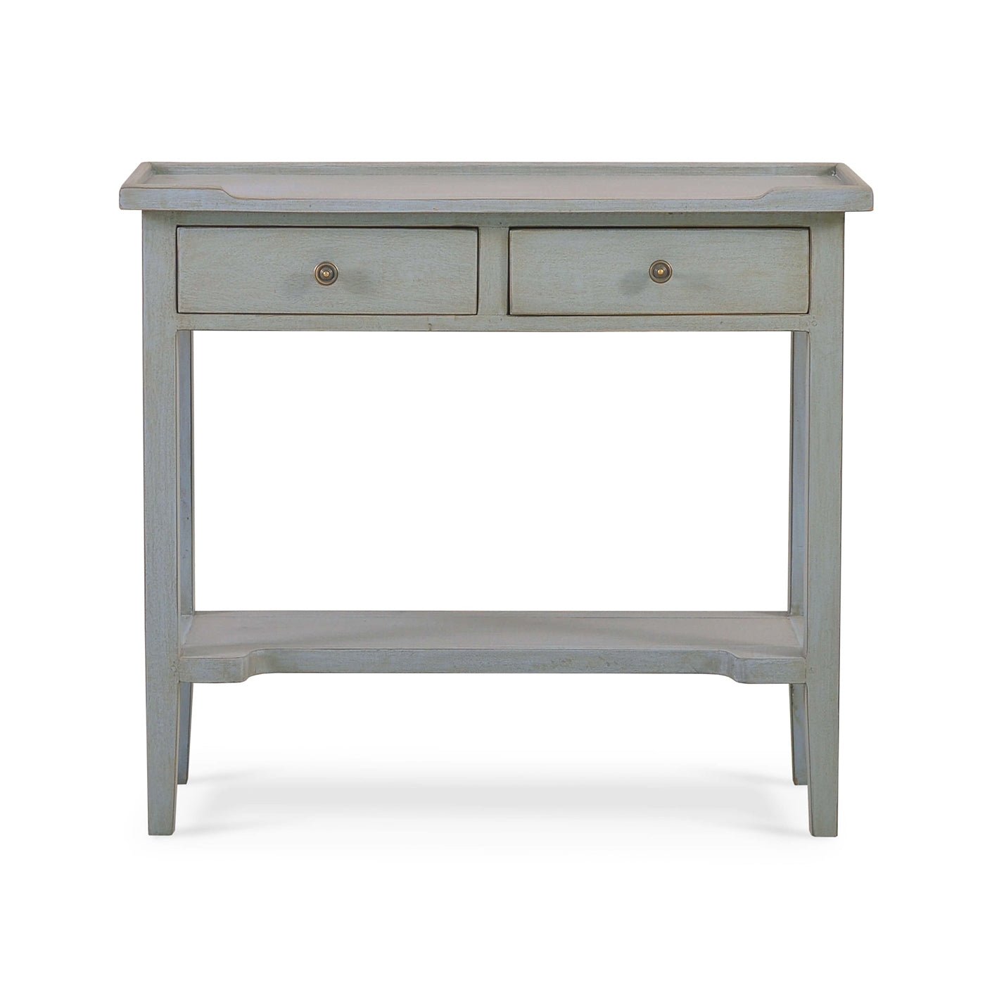 Country Style Console Table in Charleston Gray - English Georgian America