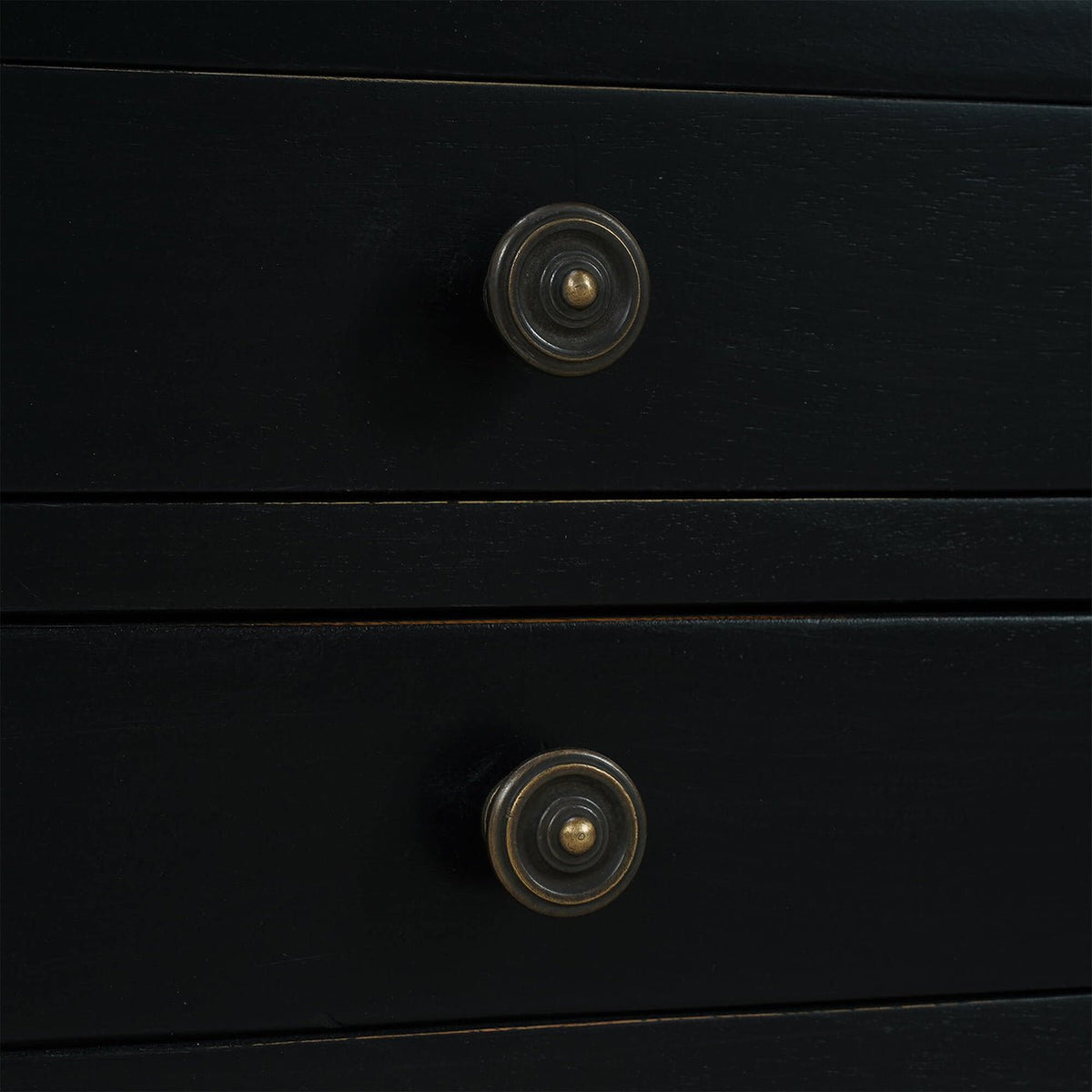 Country Style Side Table in Black - English Georgian America