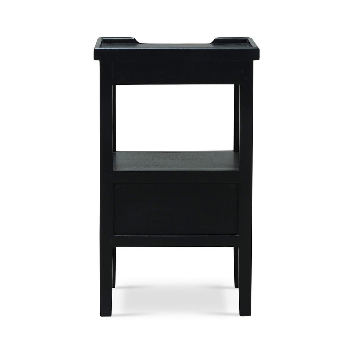 Country Style Side Table in Black - English Georgian America