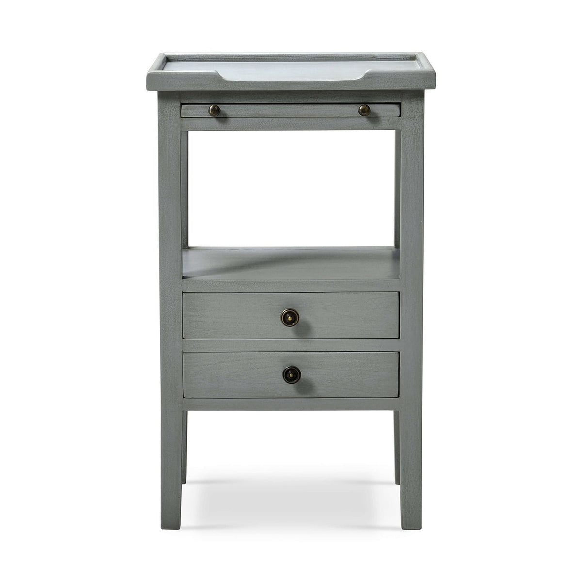Country Style Side Table in Charleston Gray - English Georgian America