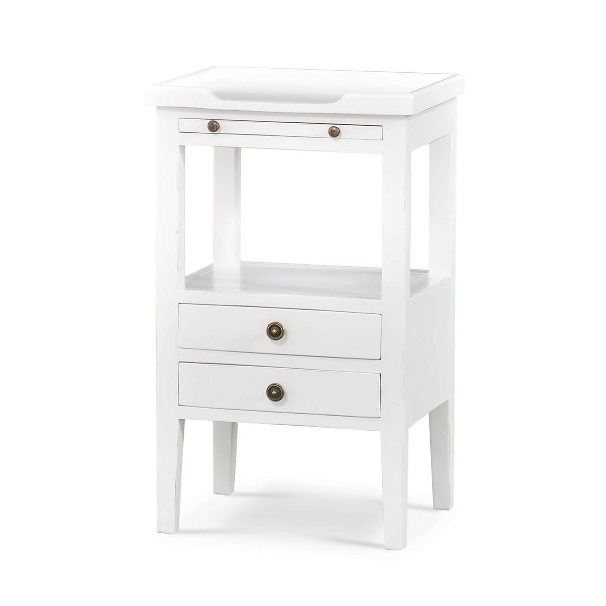 Country Style Side Table in White - English Georgian America