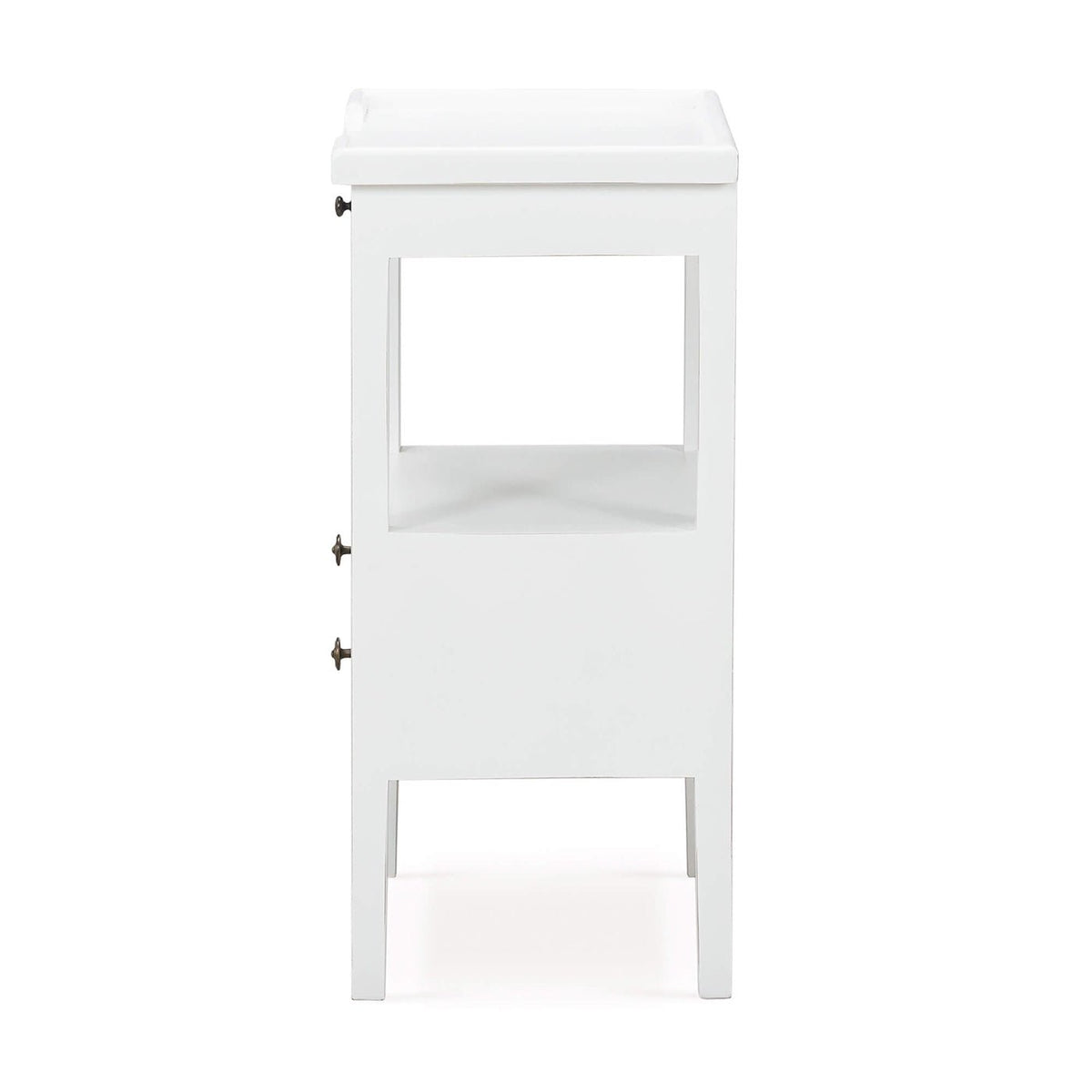 Country Style Side Table in White - English Georgian America
