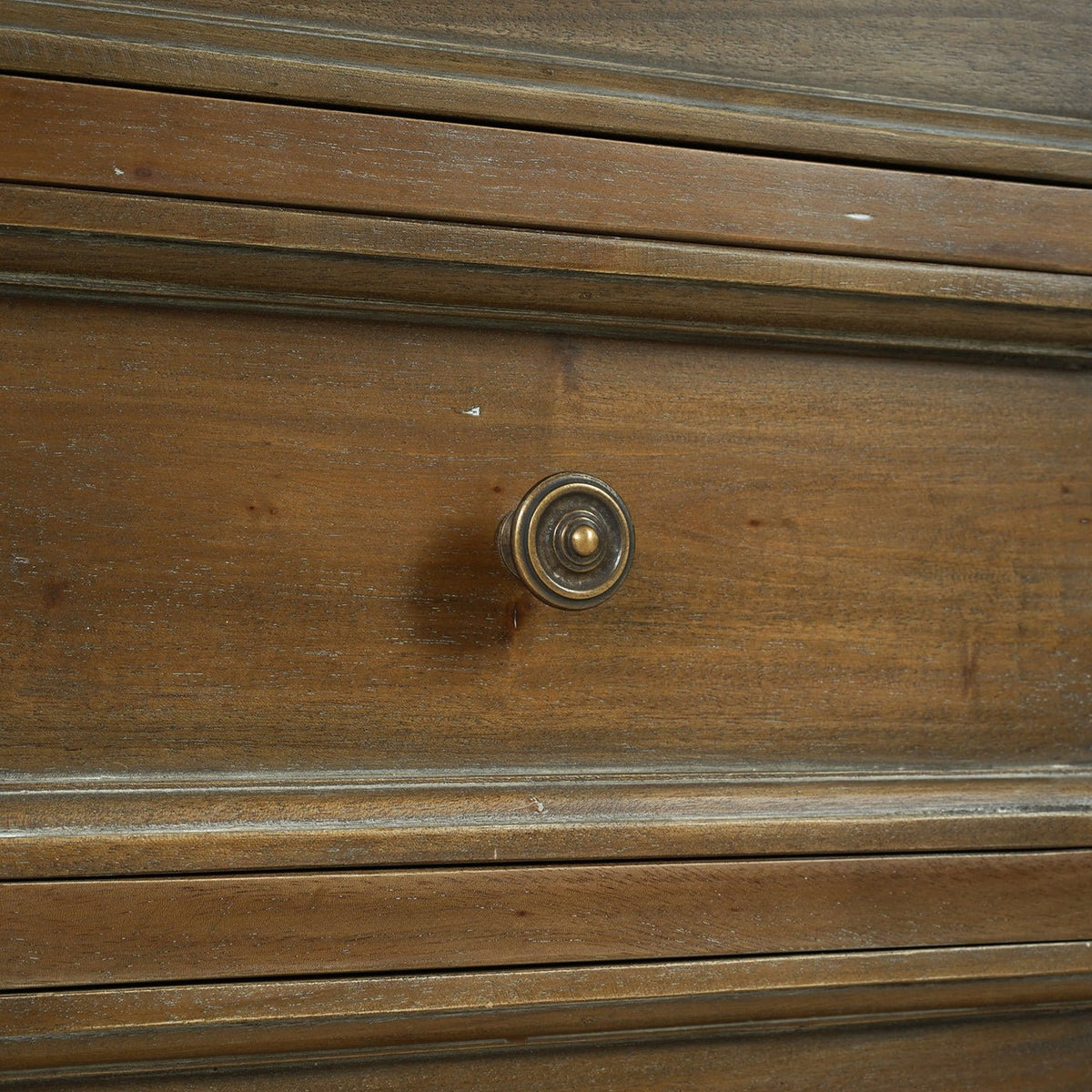 Country Style Three Drawer End Table - English Georgian America