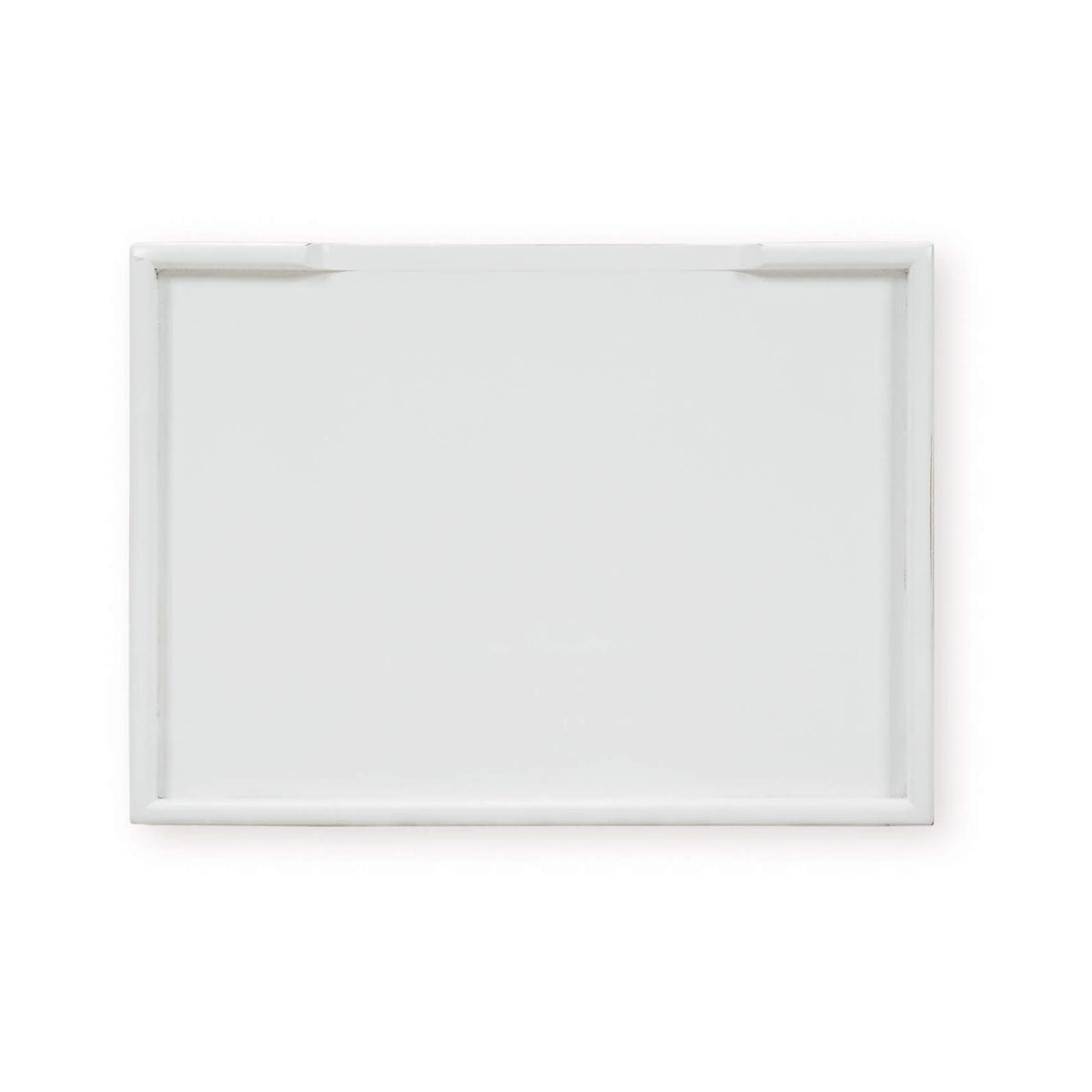 Country Style Three Drawer End Table in White - English Georgian America