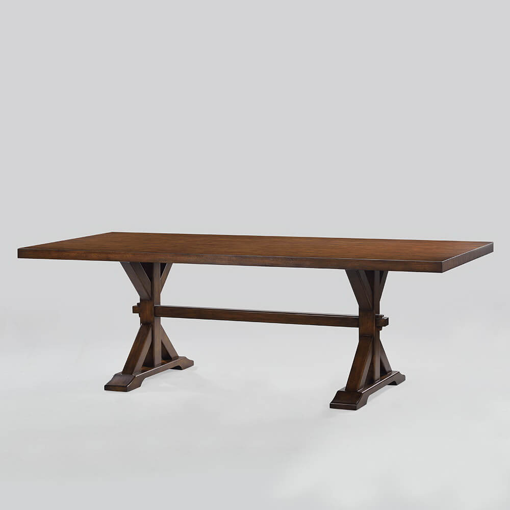 Country Trestle Dining Table - English Georgian America