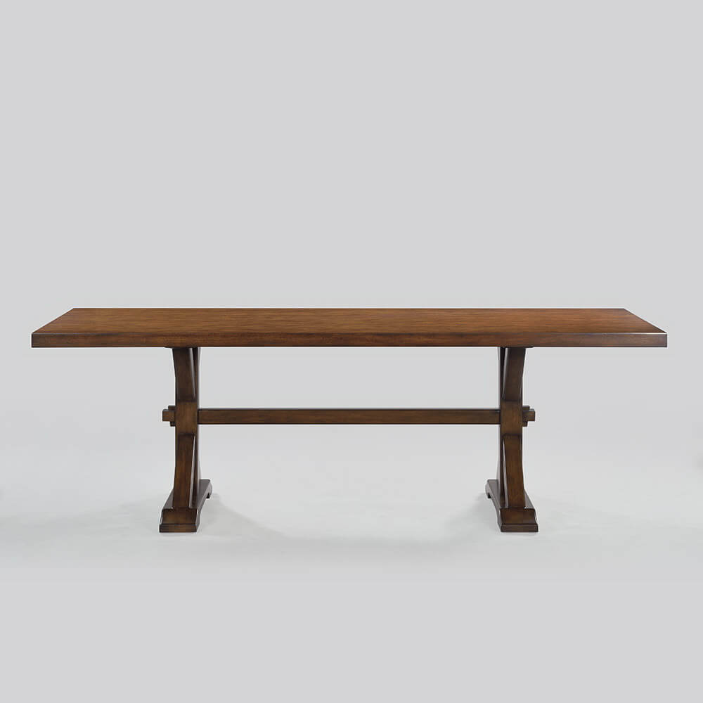 Country Trestle Dining Table - English Georgian America