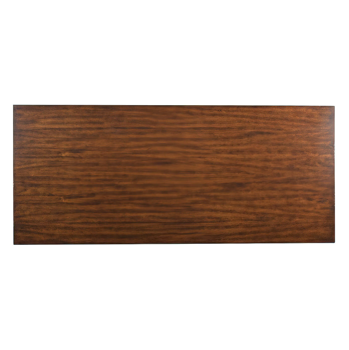 Country Trestle Dining Table - Dark Rustic Finish - English Georgian America