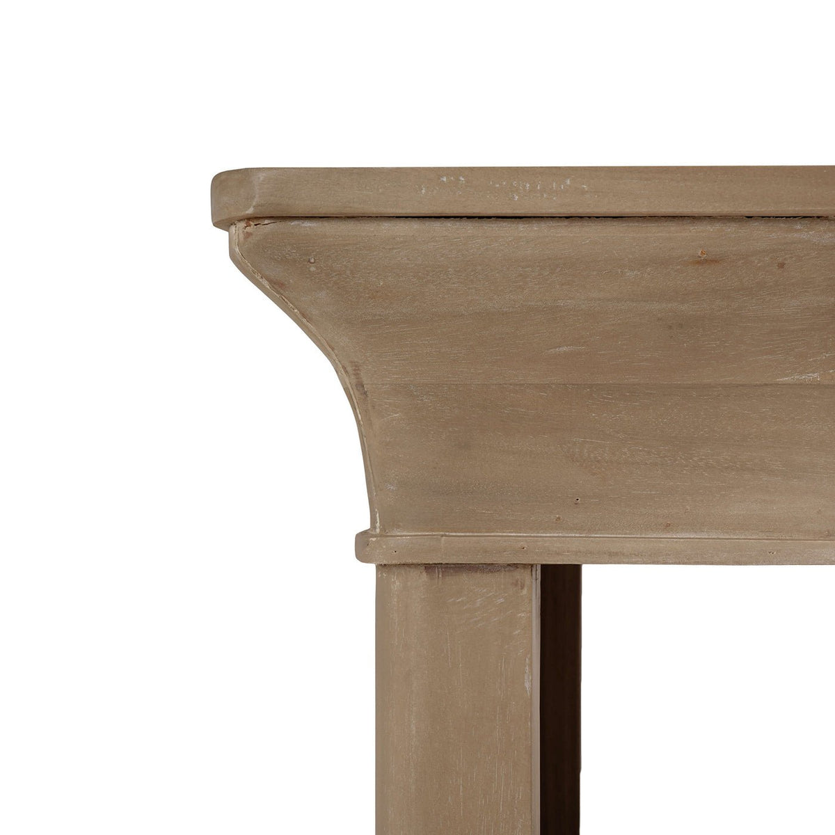 Crowned Modern Console Table in Sandbar - English Georgian America