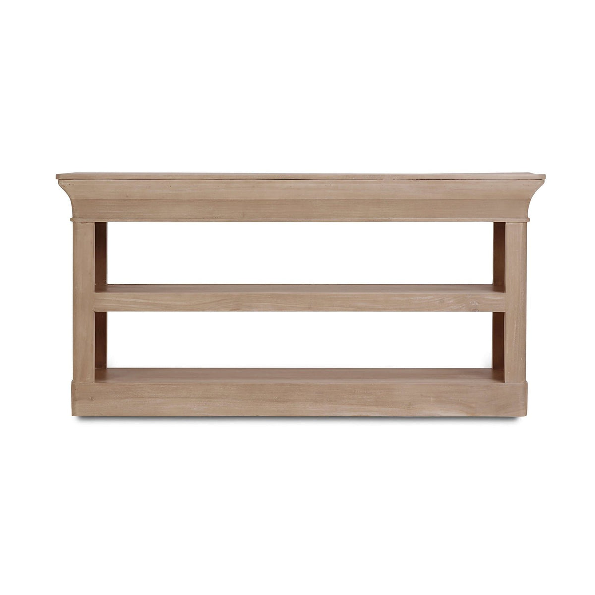 Crowned Modern Console Table in Sandbar - English Georgian America