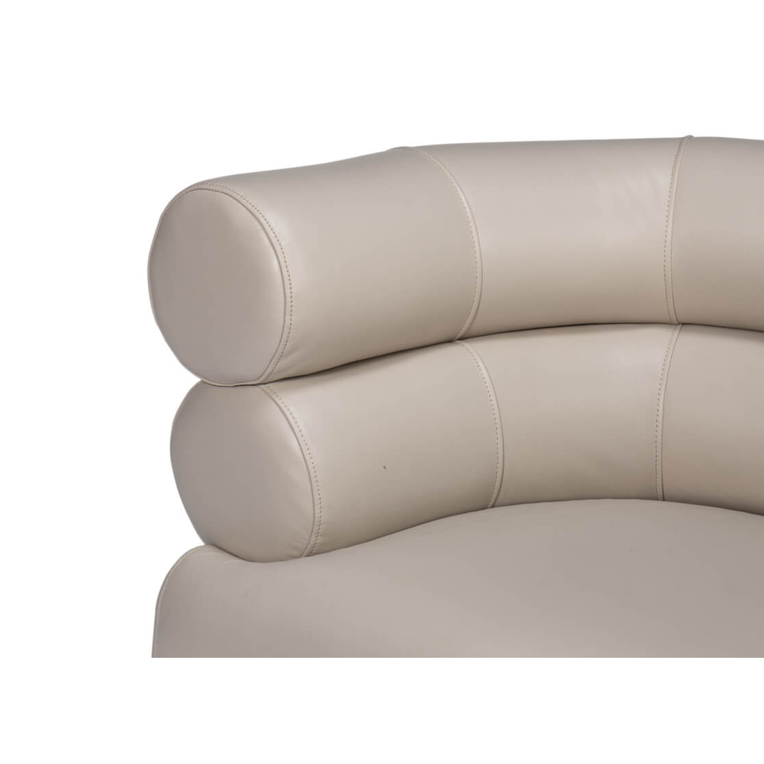 Crystal White Leather Accent Chair - English Georgian America